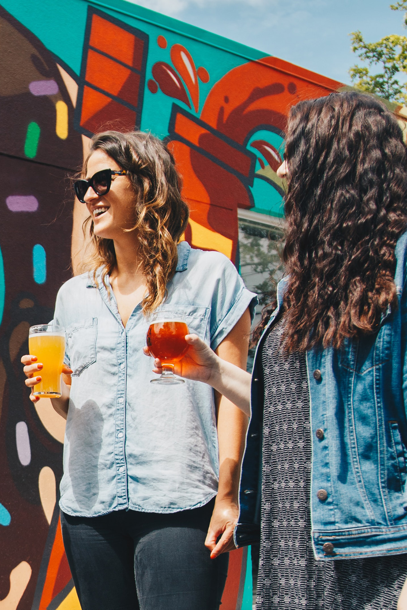 Women enjoying a drink