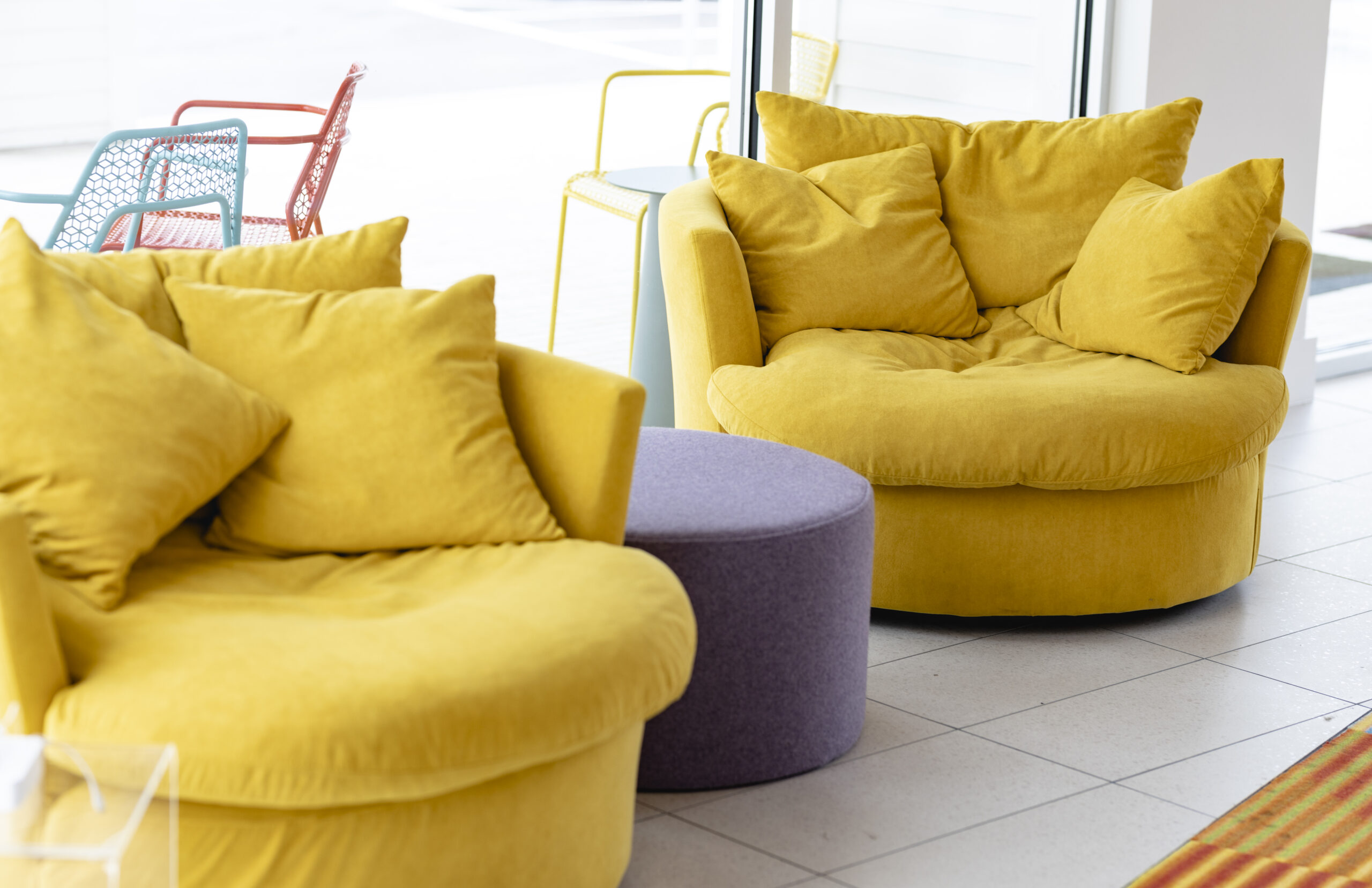 Lobby in living color